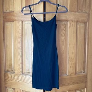SKIMS XXS Black mini slip dress